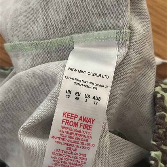 ❤️ 🆕 ASOS NEW GIRL ORDER mini drawstring shorts in mix print Size AU 12 / US 8 - Picture 7 of 9